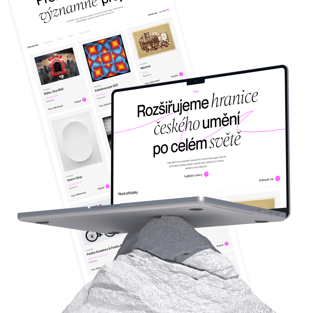 Nový web pro galerii současného českého umění