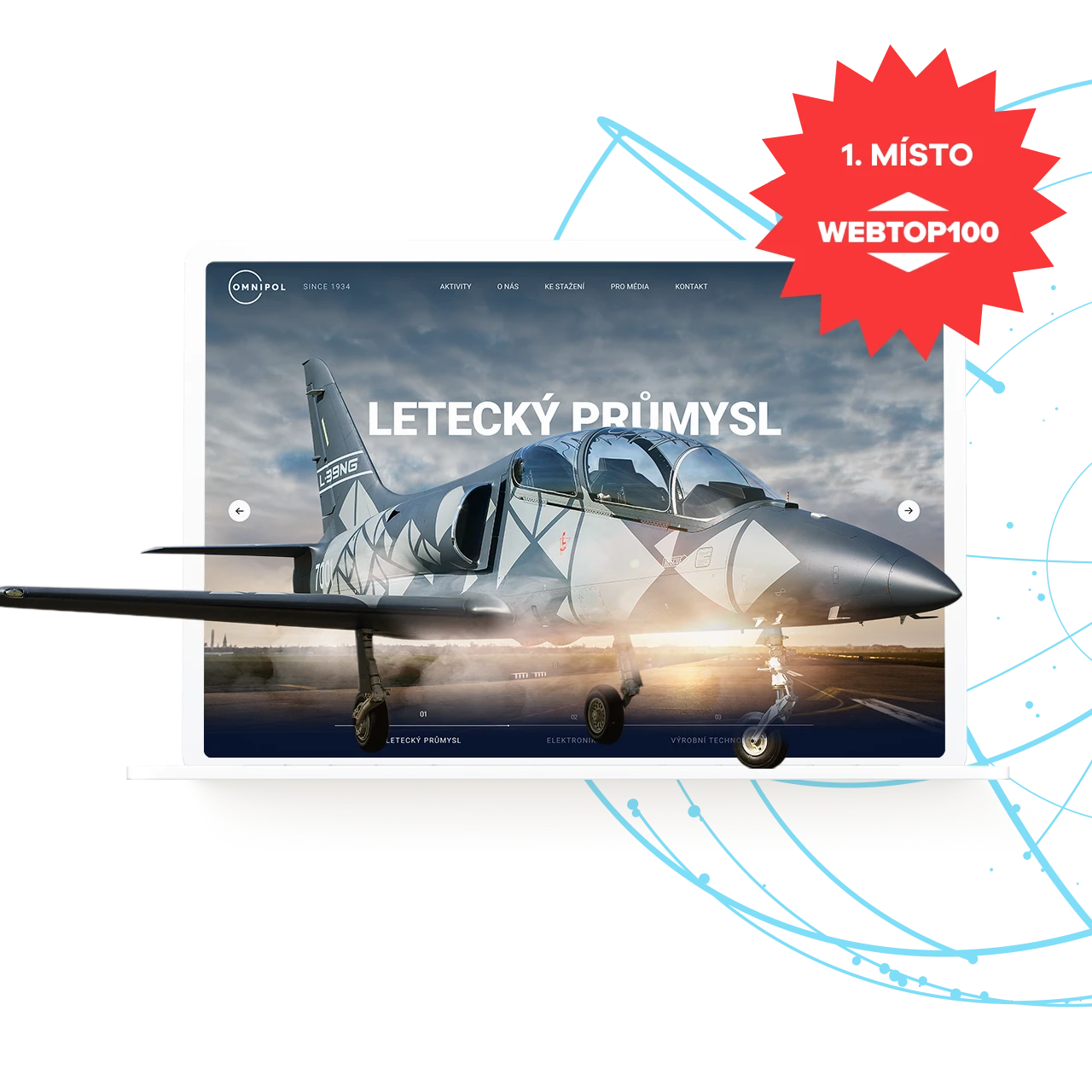 Redesign firemního webu pro průmyslovou skupinu OMNIPOL 